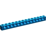 Lego kostka s otvory (kostička s dírami) 1x14, modrá (4107794, 4185581)